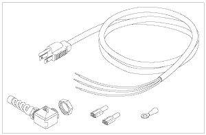 RPI SciCan Dental Sterilizer Power cord Replacement Kit (OEM #01-100572S), SCK025