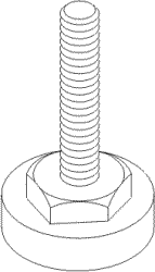 RPI SciCan Dental Sterilizer Leveler Leg (4/pkg)(OEM #01-101553S), RPF362