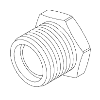 RPI Air Techniques, Apollo/Midmark Dental Compressor Adaptor (3/8" FPT x 1/2" MPT), RPF826