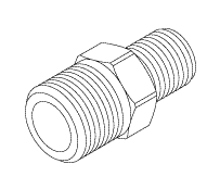 RPI Air Techniques, Apollo/Midmark Dental Compressor Adaptor (1/4" MPT x 3/8" MPT), RPF828