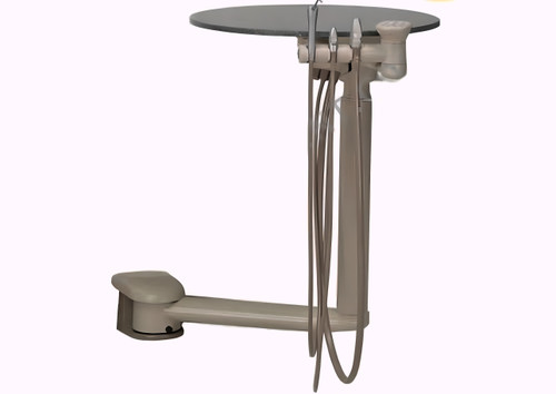A-dec Refurbished 545 Rear Assistant's Instrumentation with Round Work Surface, Ref 545