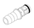 RPI Midmark/Pelton & Crane Dental Sterilizer Male Quick Connect Fitting (Grey) (OEM #053-0990-01), RPF427