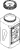 RPI SciCan Waste Bottle with Lid (OEM #01-100724S), SCB018