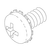 RPI A-dec Delivery System Pan Head Slotted Screw (OEM #001-073-00), ADS054