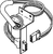 RPI Pelton & Crane Dental Light Trolley Bracket Assembly (OME #001030), PCA657