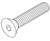 RPI Pelton & Crane Dental Light Flat Head Hex Socket Cap 1/2" Screw (OEM #3323115 & 090191), RPH214