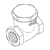 RPI DentalEz Dental Vacuum Unit Check Valve (3/8") (OEM #64622311), VPV055