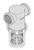 RPI Air Techniques, Midmark Dental Vacuum Unit Solids Collector (1-1/2") (OEM #H5181, H5216, PVC50700, AVAVPF2, 62937303), VPC136