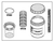 RPI Air Techniques, Midmark Dental Vacuum Unit Solids Collector Replacement kit (OEM #H5217, AVA60031, 7005169), VPK137, VPK138