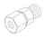RPI Midmark Dental Sterilizer Male Connector (OEM #014-0183-02), RPF662