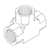 RPI Air Techniques Dental Compressor Tee Fitting (1/4" FPT), RPF690