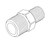 RPI Air Techniques, Apollo/Midmark Dental Compressor Adaptor (1/4" MPT x 3/8" MPT), RPF828