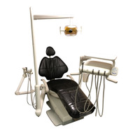 Adec Refurbished 500/511 Dental Chair Package w/ Radius Delivery, Asst Arm, Radius Light