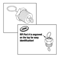 RPI Tuttnauer Sterilizer Air Jet Valve (Black Top) (OEM #CT842010), TUJ034