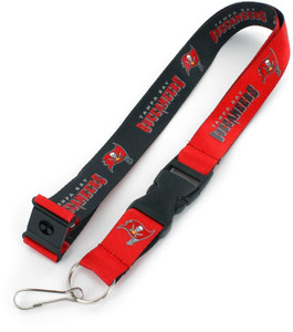 Tampa Bay Buccaneers Lanyard Reversible Black/Red Special Order Z157-6326400703 Tampa Bay Buccaneers Lanyard Reversible Black/Red Special Order Z157-6326400703
