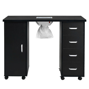 MDF Single Door 4 Drawers With Fan Black Nail Table T575-S0671286579 MDF Single Door 4 Drawers With Fan Black Nail Table T575-S0671286579