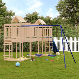 Outdoor Playset Natural Wood Solid Pine Wood Large A949-3156889 Outdoor Playset Natural Wood Solid Pine Wood Large A949-3156889