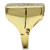 GL287 - IP Gold(Ion Plating) Brass Ring with Epoxy  in Jet A874-GL287