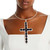 Collar Black Elegant Cross Necklace T226-9485499040063