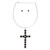 Collar Black Elegant Cross Necklace T226-9485499040063