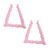 Pink Lavender Trapezoid Bamboo Hoops T226-9485676216639