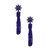 Blue Flower Seed Bead Earrings T226-9485856801087