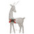  Christmas Reindeer Set of 6 Gold Fabric, Steel Medium A949-3154246