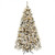 Pre-Lit Premium Snow Flocked Hinged Artificial Christmas Tree-6 ft - Color: White - Size: 6 ft D681-CM22728