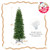 Pencil Christmas Tree with 180 Warm White and Multi-color LED Lights - Color: Green - Size: 5 ft D681-CM24306US