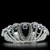 LO2108 - Imitation Rhodium Brass Tiaras & Hair Clip with Top Grade Crystal  in Clear A874-LO2108