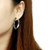 TK430 - Gold+Rhodium Stainless Steel Earrings with No Stone A874-TK430