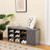 9-cube Adjustable Storage Shoe Bench with Padded Cushion-Rustic Brown B593-JV10089