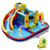 7-in-1 Inflatable Water Slide with 735W Air Blower and Splash Pool B593-NP10365US