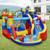 Inflatable Bounce Castle with Slide Climbing Wall and 450W Blower B593-NP10371US