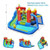 Inflatable Bounce House Splash Pool with Water Climb Slide Blower included - Color: Multicolor D681-OP70639