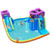6-in-1 Inflatable Dual Water Slide Bounce House Without Blower - Color: Blue D681-OP70962