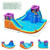 6-in-1 Inflatable Dual Water Slide Bounce House Without Blower - Color: Blue D681-OP70962