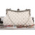 Weaving Threads Pattern with Rhinestone Floral Decorations Fashion Evening Handbag/ Shoulder Bag -  A392-fhbg0104