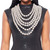 Cream Pearl and Back Drape Necklace T226-9485338214719