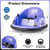 12V 360?° Ride on Bumper Car for Toddlers with Remote Control-Light Blue B593-TQ10321US