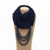 Triple Layers Beads Fashion Women Scarf Necklace - Ink Blue A392-fasn0294