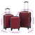 Hardcase Trolley Set 3 pcs Wine Red ABS A949-91874