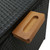 Storage Box Black Poly Rattan, Solid Acacia Wood, Powder-Coated Steel A949-310089