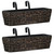 Garden Planter Set of 2 Brown Water hyacinth, steel A949-45578