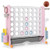 Jumbo 4-to-Score Game with Ring-toss and Basketball Hoop-Pink - Color: Pink D681-UY10238PI