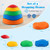 5 Pieces Kids Stepping Stones Stackable Round Indoor Outdoor-Multicolor B593-UY10133