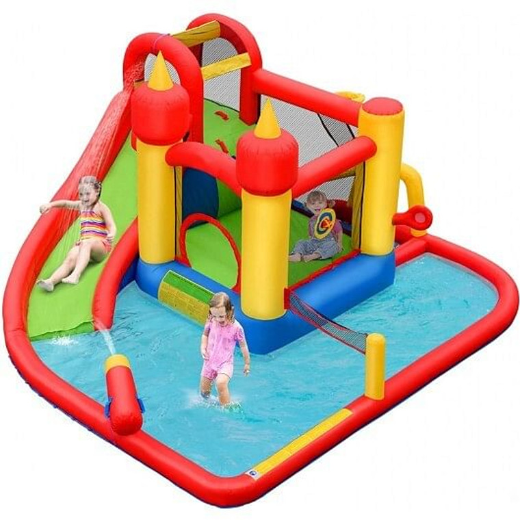 Inflatable Water Slide Jumper Bounce House with Ocean Ball without Blower B593-OP70102
