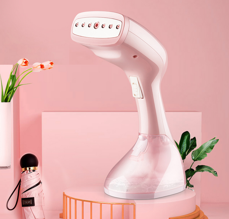 Color: Pink, Model: USPLUG - Handheld Fabric Steamer Fast-Heat  Powerful Garment Steamer for Home T Q119-CJJJJTJT05920-Pink-USPLUG