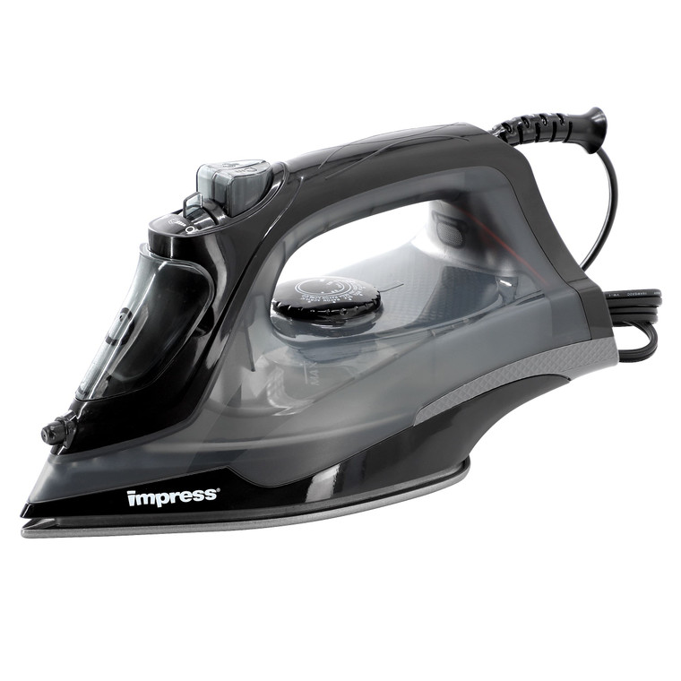 Impress Mid-Sized Spray Steam and Dry Iron in Black with Motion Auto-Shutoff D970-IM-23AO