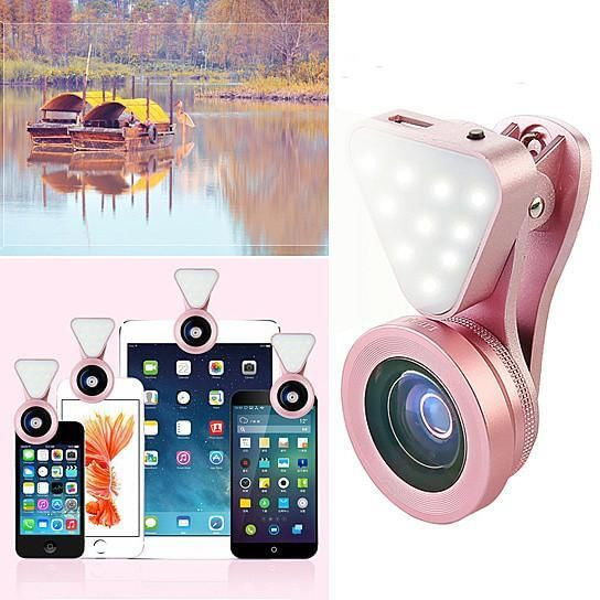 Color: Silver - Glow Face 3 In 1 Photo Lens And Fill Lighting Clip K290-39593735824